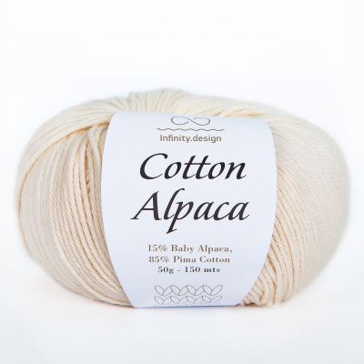 Infinity Cotton Alpaca ( 1012 NATURE)  85% хлопок, 15 % беби альпака 50гр/150 м