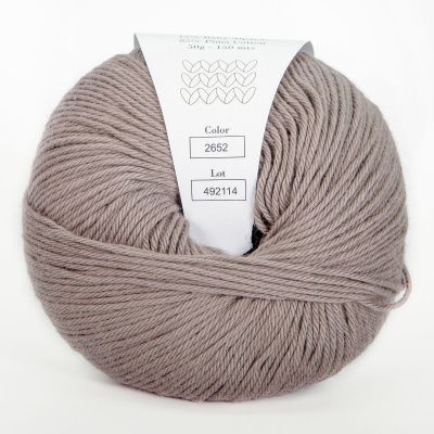 Infinity Cotton Alpaca ( 2652 DARK BEIGE)  85% хлопок, 15 % беби альпака 50гр/150 м